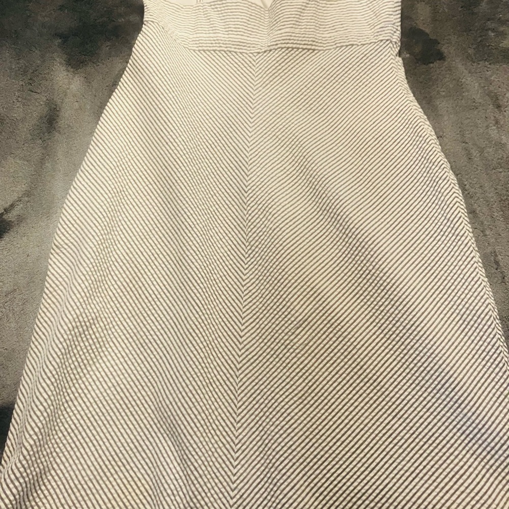 Isaac Mizrahi Black and White Strapless Dress size 8 summer